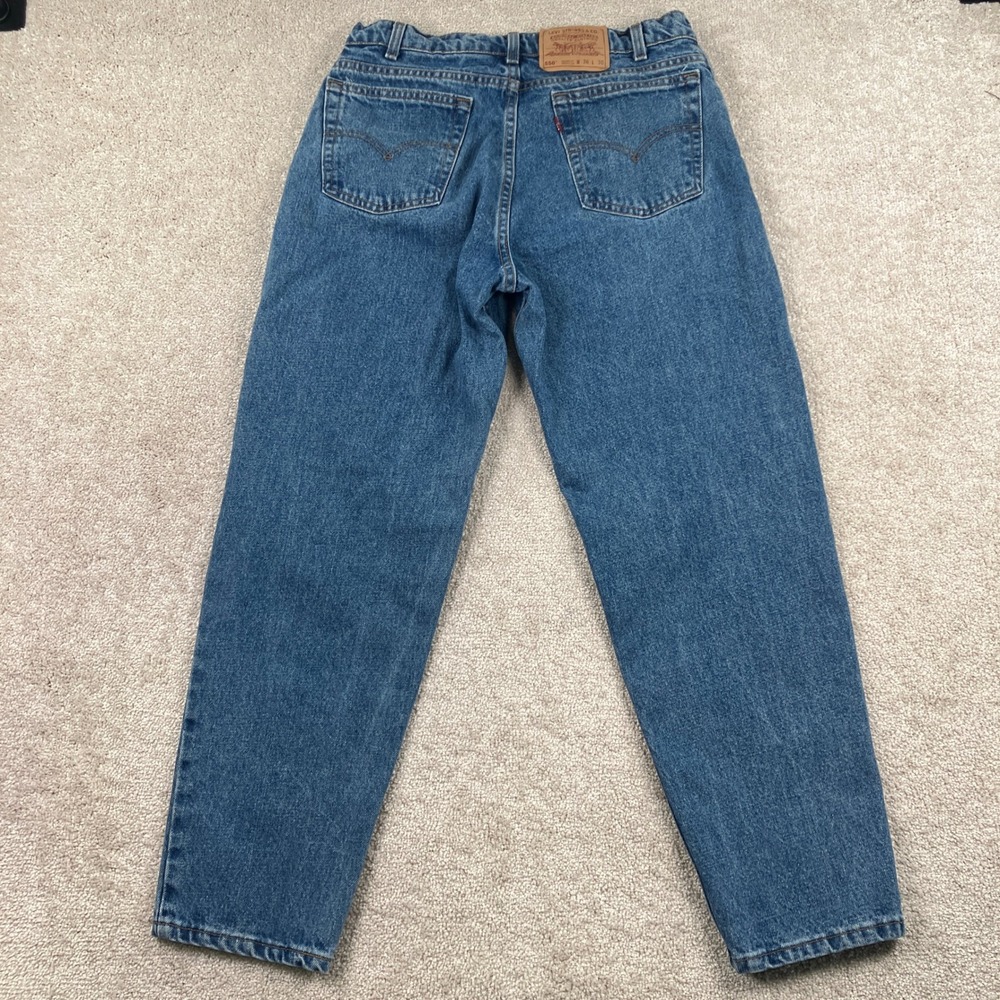 Vintage Levi Mens 36x30 (Fit 32x30) 550 Relaxed Tapered Jeans Blue Made USA 90's - Picture 3 of 10